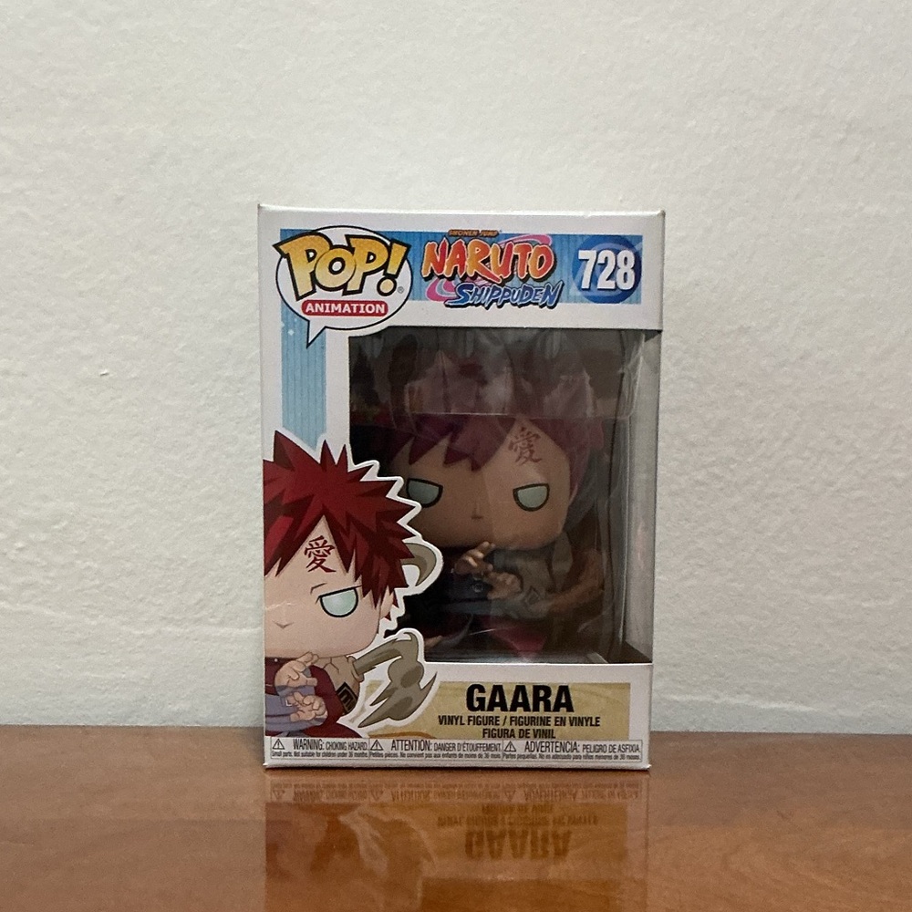 Funko Pop Gaara with Red Hair and Tan Outfit